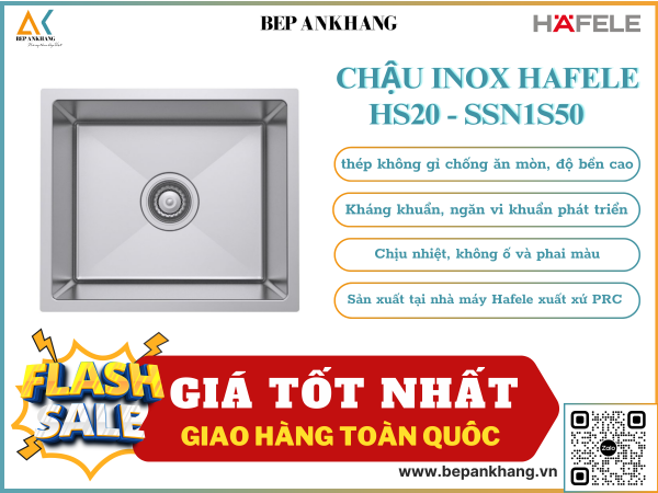 CHẬU INOX HAFELE HS20 - SSN1S50 567.20.227